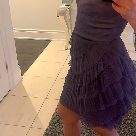 BCBG dress size 0. Deep purple. Worn twice. - Picture 6 of 8